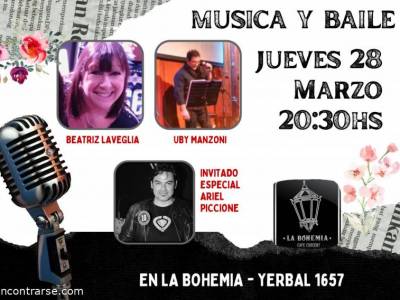 Encuentro "MUSICA ,CANCIONES Y BAILE EN LA BOHEMIA"