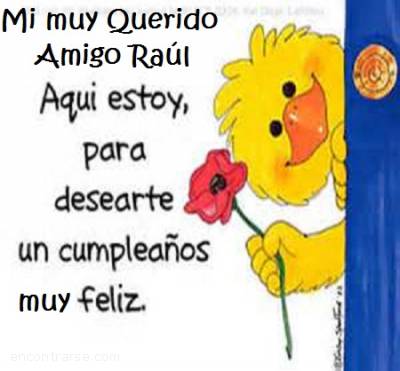 Resultado de imagen para Feliz cumpleaños Raul