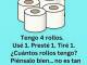 Tienes 4 rollos, tu lo dices !!
. Tienes 4 rollos, tu lo dices !!
.