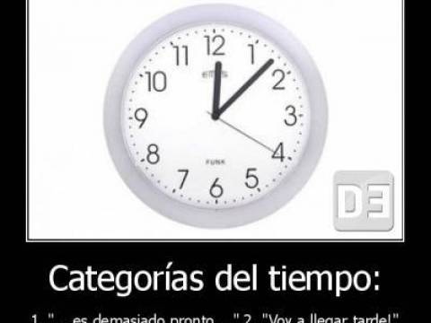 SENTIR QUE YA ES TARDE...