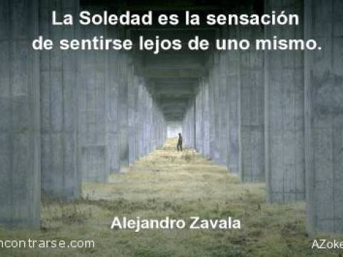 LA SENSACIÓN DE SOLEDAD