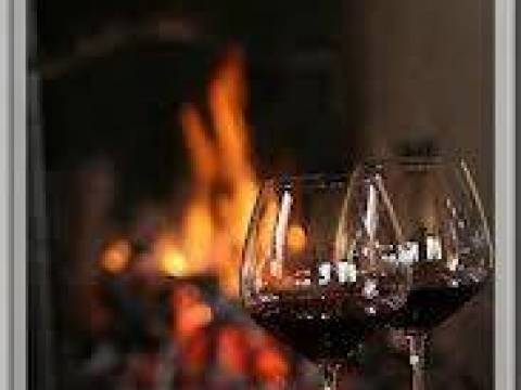 a la orilla de la chimenea