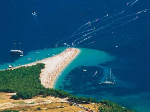 Zlatni Rat (Isla de Brac): Dibujada por el viento
