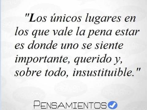Donde hay que estar.