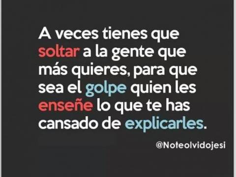 A veces...
