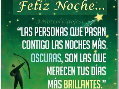 Feliz noche
