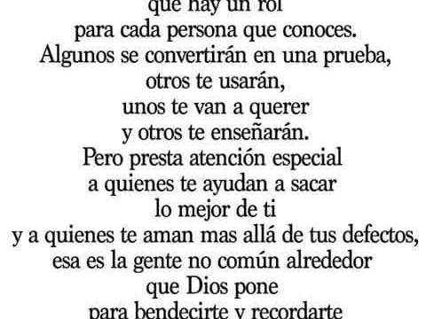 En la vida...