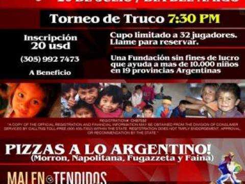 TORNEO DE TRUCO - PIZZA A LA ARGENTINA- MIAMI - SUMANDO MAN