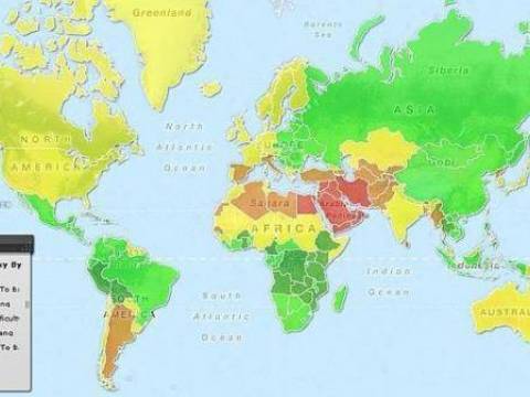 El Mapa sobre facilidades y dificultad p.conquistar mujeres