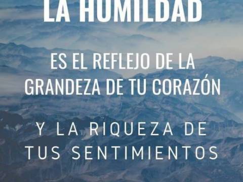 El valor de la humildad