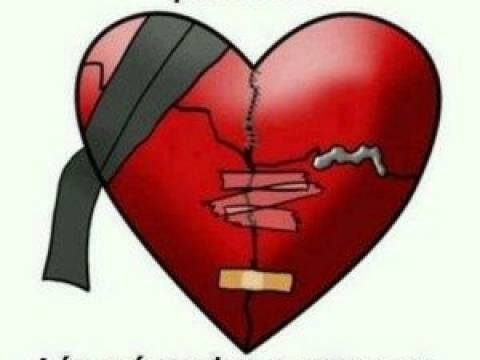 Vivir con el corazón roto es respirar a pedazos