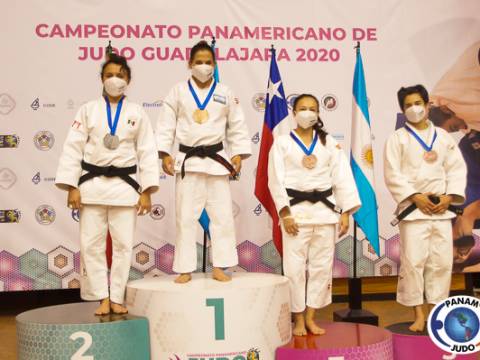 La Dra. Pareto, otra medalla de oro en judo.