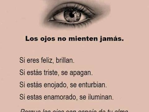 La mirada es el lenguaje del amor de principio y fin.."