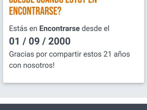 Mis 21 años en Encontrarse.com