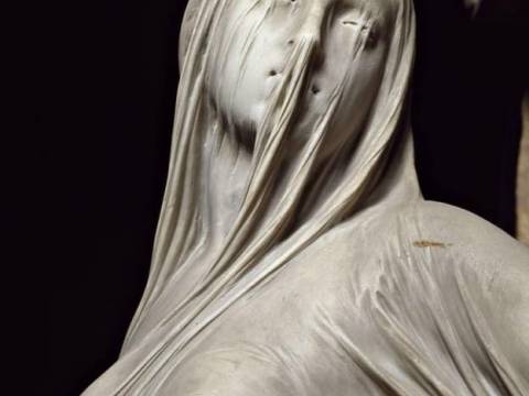 " La Modestia ", escultura de Antonio Corradini ,