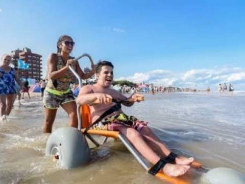 PLAYA INCLUSIVA: EL BALNEARIO DE VILLA GESELL ES UN EJEMPLO