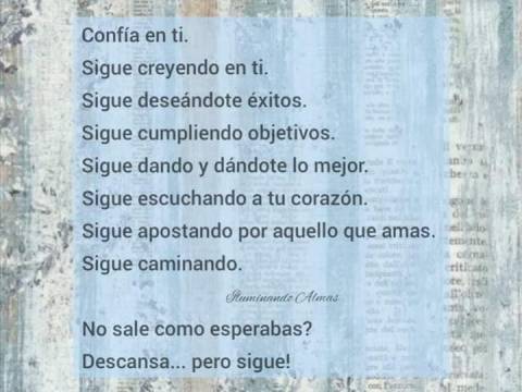 SUEÑA, RÍE, AMA, SIEMPRE ADELANTE ..