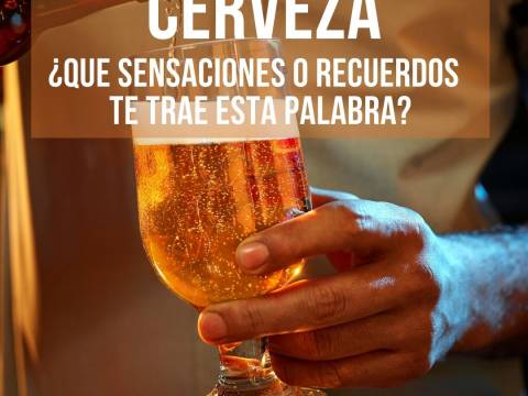 CERVEZA ¿Qué sensaciones o recuerdos te trae esta palabra?