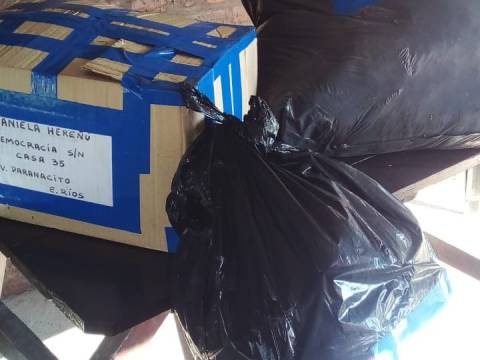 Llegaron las donaciones a Villa Paranacito