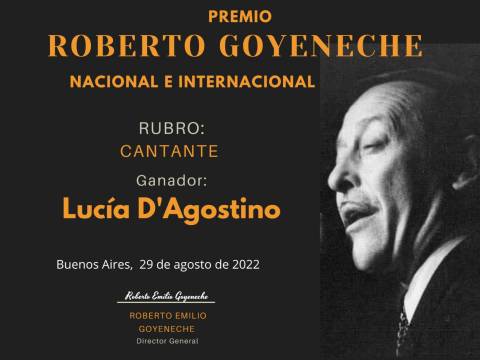 Entrega de Premio Roberto Goyeneche