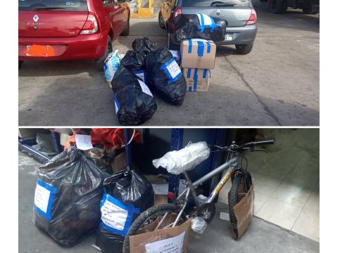 Y se fueron los regalitos para nuestros ahijados.