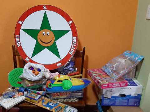 Donaciones en el Hogar de niños judicializados.