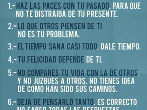 7 reglas para la vida