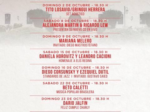 Conciertos Gratuitos en Aldo restaurante