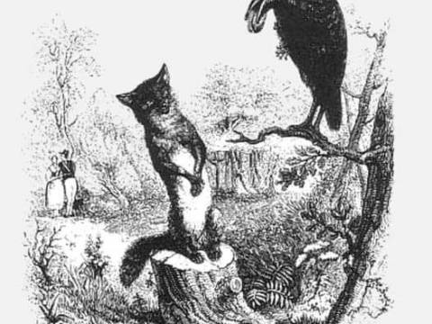 EL CUERVO Y EL ZORRO - FÁBULA de Jean de La Fontaine