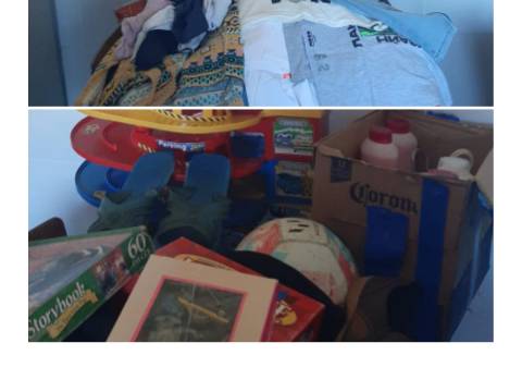 Donaciones en el Hogar de niños judicializados.
