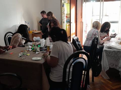 1° taller de armado de regalitos para nuestros ahijados.