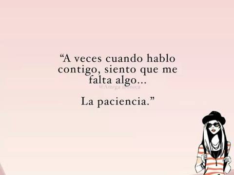 Sobre la paciencia .