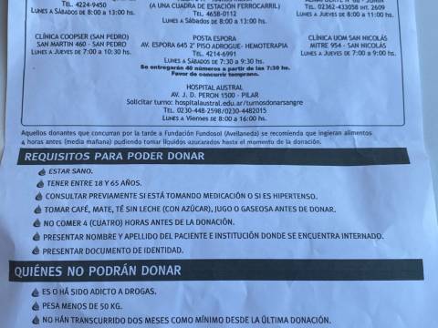 URGENTE LLAMADO A LA SOLIDARIDAD