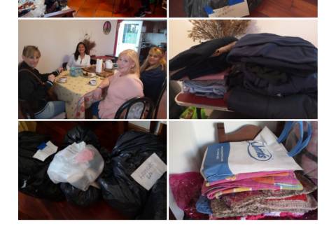 Jornada de clasificación de donaciones.