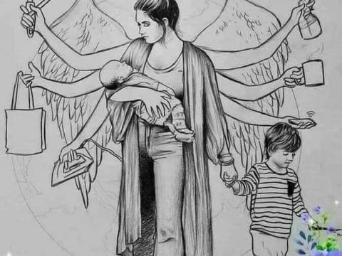 La madre que es padre.