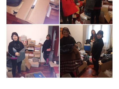 Jornada de clasificación de donaciones.