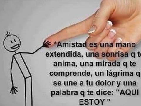 AMISTAD Y ABRAZOS.