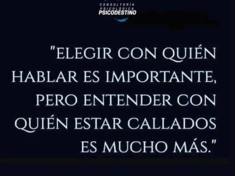 Hablar y callar:
