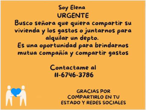 Busca señora para compartir su viviend y gastos