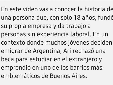 Con 19 años, emprende y contrata personal!