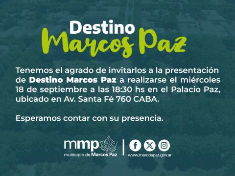 Invitacion de la muni de marcos paz