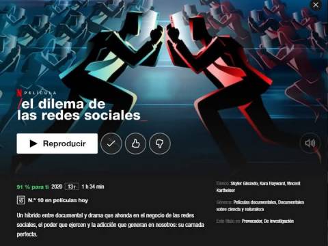 El dilema de las redes sociales