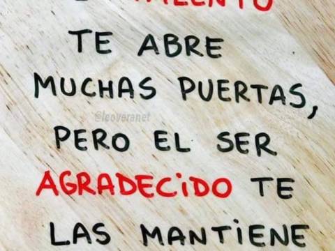 SER AGRADECIDO Y LA PROSPERIDAD
