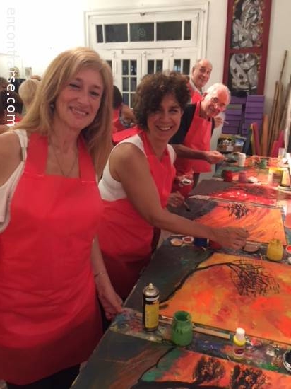 Encuentros Grupales (27/01/2018) :   Paint Night - pizza, tragos y amigos 