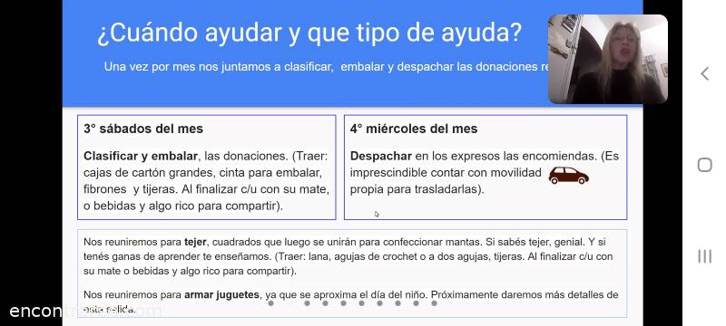 Encuentros Grupales (04/06/2021) :   Querés ayudar y descubrir la felicidad que da?