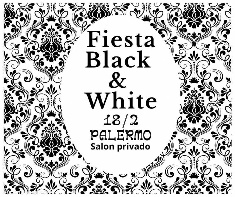 Encuentro : Fiesta temática Black and White 