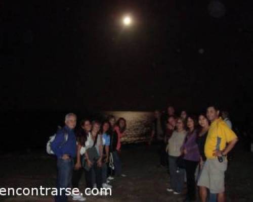 La tropa formada asi me gusta .- :Encuentro Grupal RESERVA ECOLOGICA COSTANERA A LA LUZ DE LA LUNA