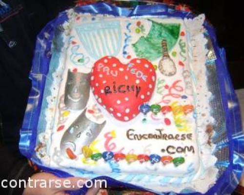 Mira la GRAN torta que me preparo Adriana, con escudo de RACING, teatro, tenis, mis hijos, todos mis afectos !! Una genia!! :Encuentro Grupal Cafecito **Zona Norte** FESTEJAMOS LOS CUMPLEAÑOS DE SUSANAG Y RICHY