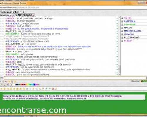 10558 3 AHORA !! CHAT TEMATICO : La vida no se mide en minutos sino en momentos
