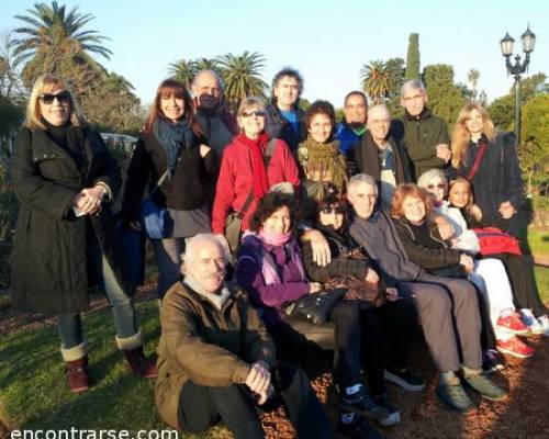 Los Caminantes presentes en el Rosedal :Encuentro Grupal CAMINATA POR LOS LAGOS